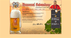 Desktop Screenshot of brauerei-hebendanz.de
