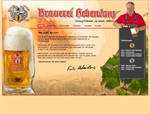 Tablet Screenshot of brauerei-hebendanz.de